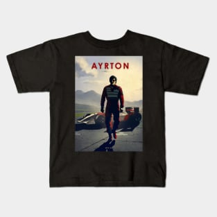 Ayrton Senna - Maclaren MP4 /68 - Evil Dead - Car Legends Kids T-Shirt